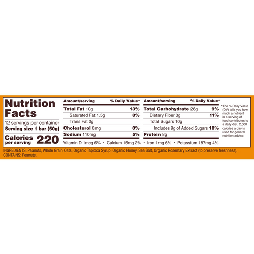 Bob's Red Mill Peanut Butter Honey Bob's Bar